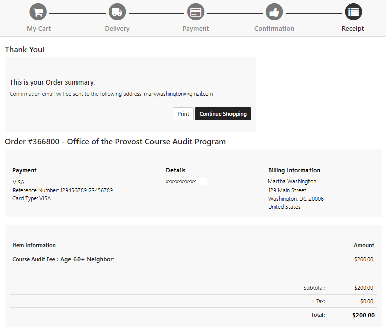 Course Audit Program Office of the Provost The George Washington