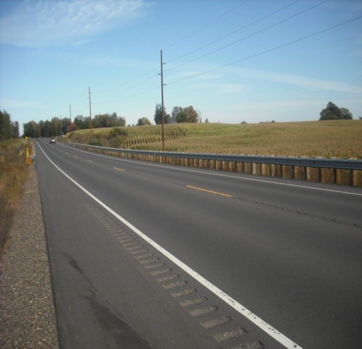 Completed PG modifier project on Wisconsin highway 55.