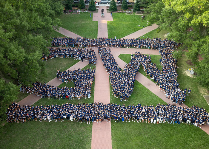 Graduate create GW on lawn